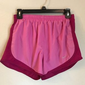 Purple/pink nike shorts